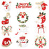 Christmas Brooch Pin Set 12Pcs